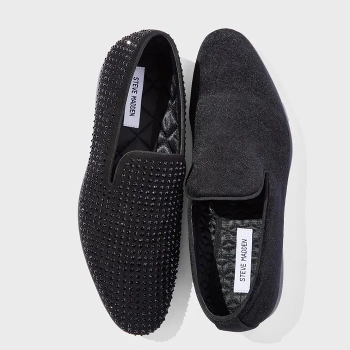 Mens Cavia Black Steve Madden Loafers