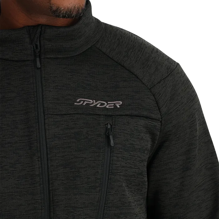 Mens Encore Full Zip 8211 Black Spyder Fleece