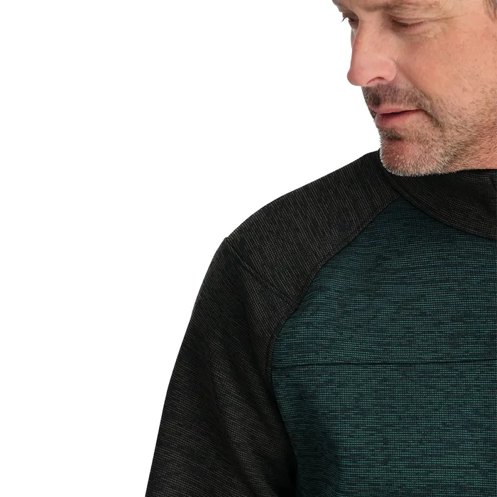 Mens Encore Half Zip 8211 Cypress Green Spyder Fleece