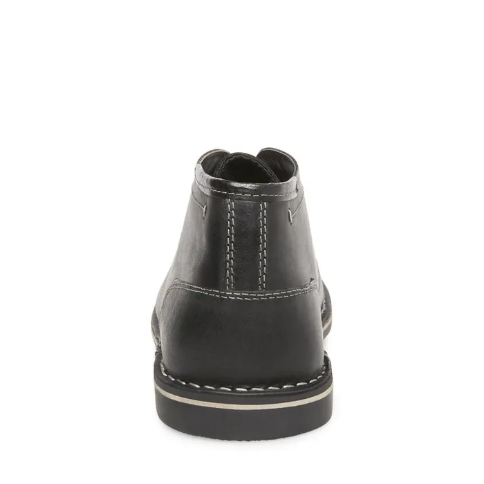 Mens Harken Black Leather Steve Madden Boots