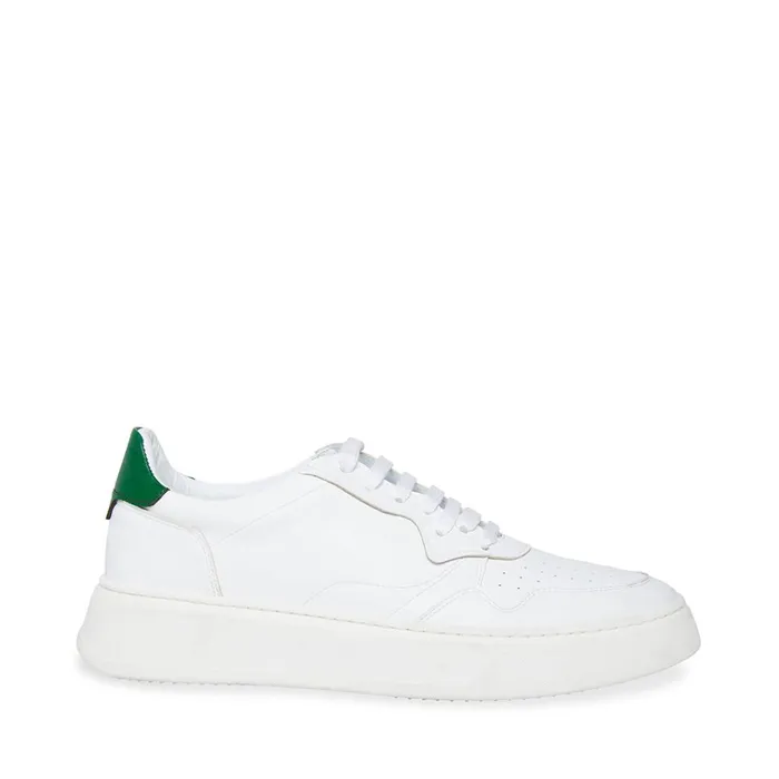 Mens Jorgee WhiteGreen Steve Madden Sneakers