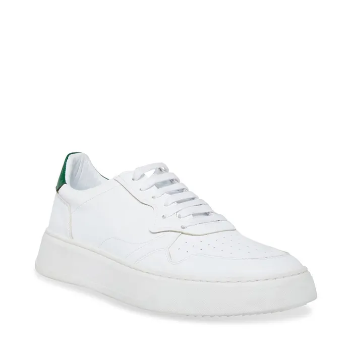 Mens Jorgee WhiteGreen Steve Madden Sneakers