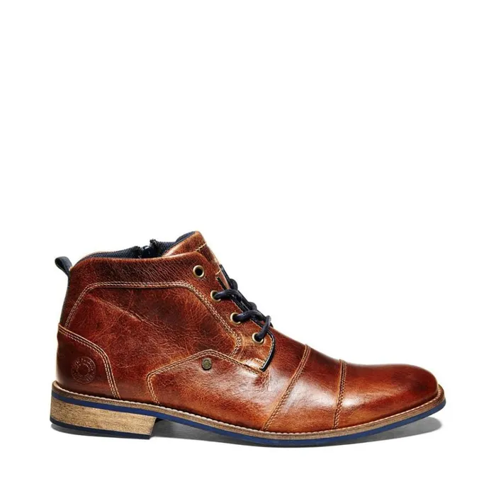 Mens Kramerr Tan Leather Steve Madden Boots