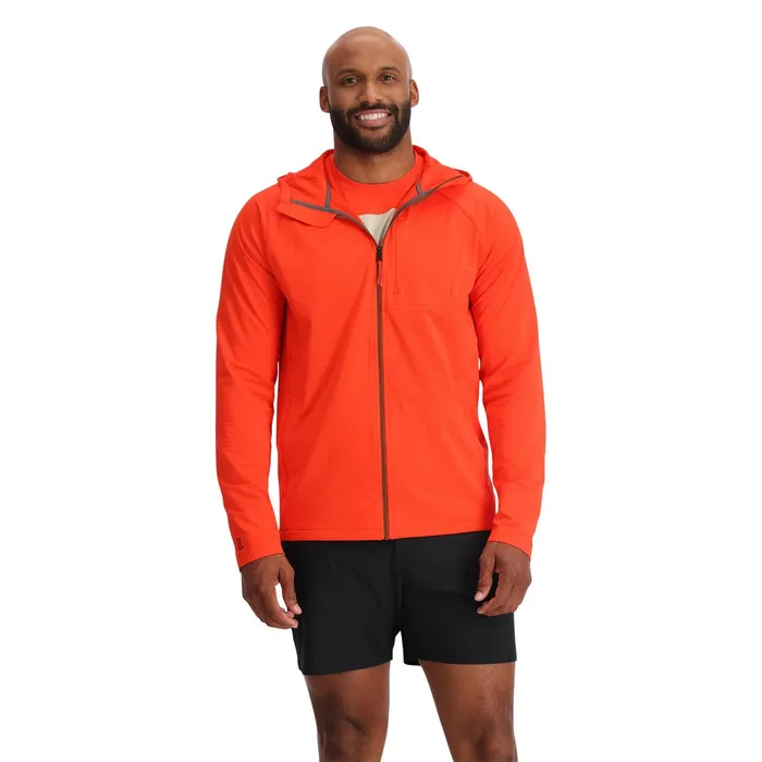 Mens Matrix Gridweb Hoodie 8211 Twisted Orange Spyder Fleece