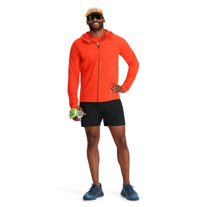 Mens Matrix Gridweb Hoodie 8211 Twisted Orange Spyder Fleece