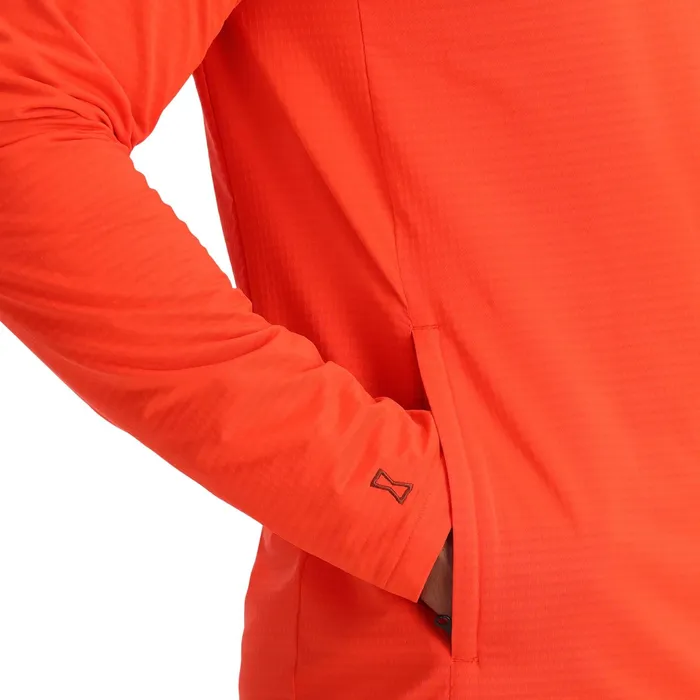 Mens Matrix Gridweb Hoodie 8211 Twisted Orange Spyder Fleece