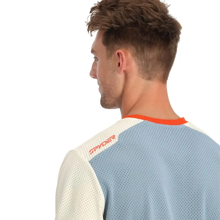 Mens Olson Long Sleeve Jersey 8211 Blue Fog Spyder Performance