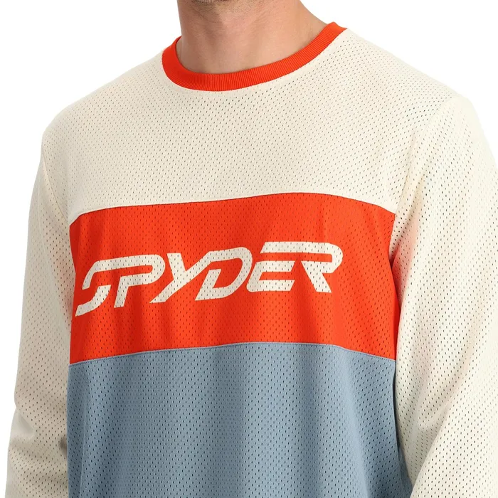 Mens Olson Long Sleeve Jersey 8211 Blue Fog Spyder Performance