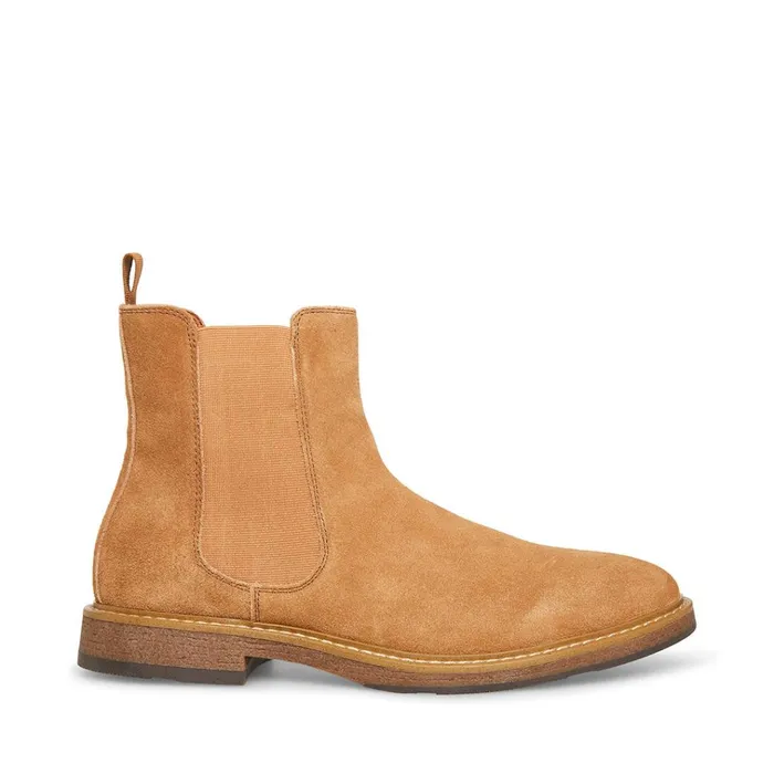 Mens Pedro Tan Suede Steve Madden Boots
