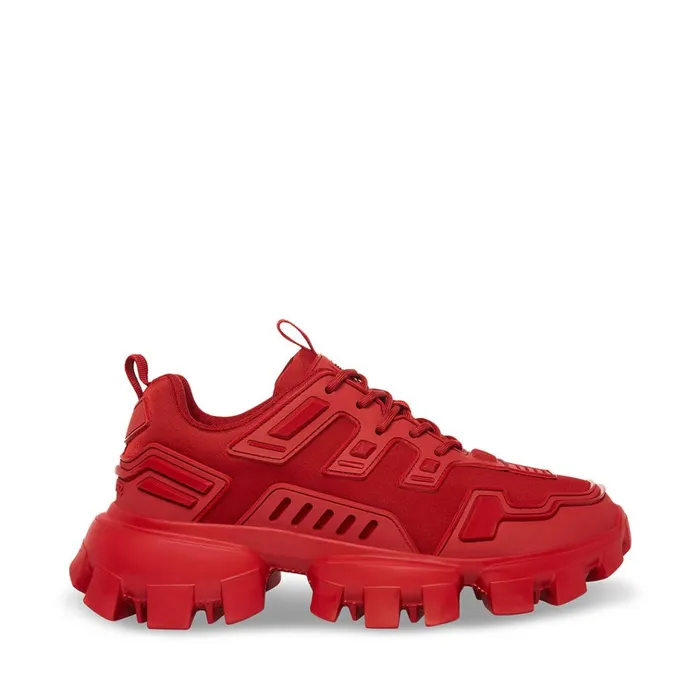 Mens Ponce Red Steve Madden Sneakers