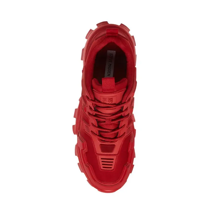 Mens Ponce Red Steve Madden Sneakers