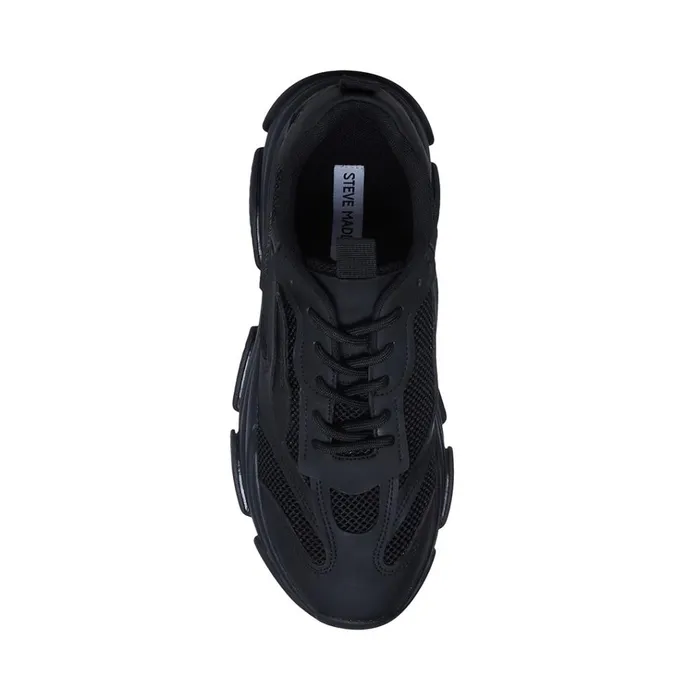 Mens Possess Black Steve Madden Sneakers
