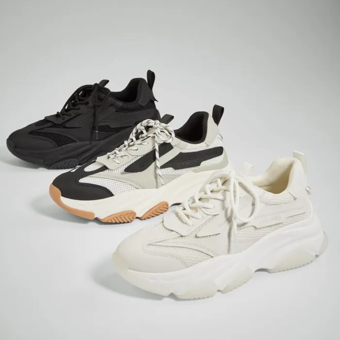 Mens Possess Black Steve Madden Sneakers