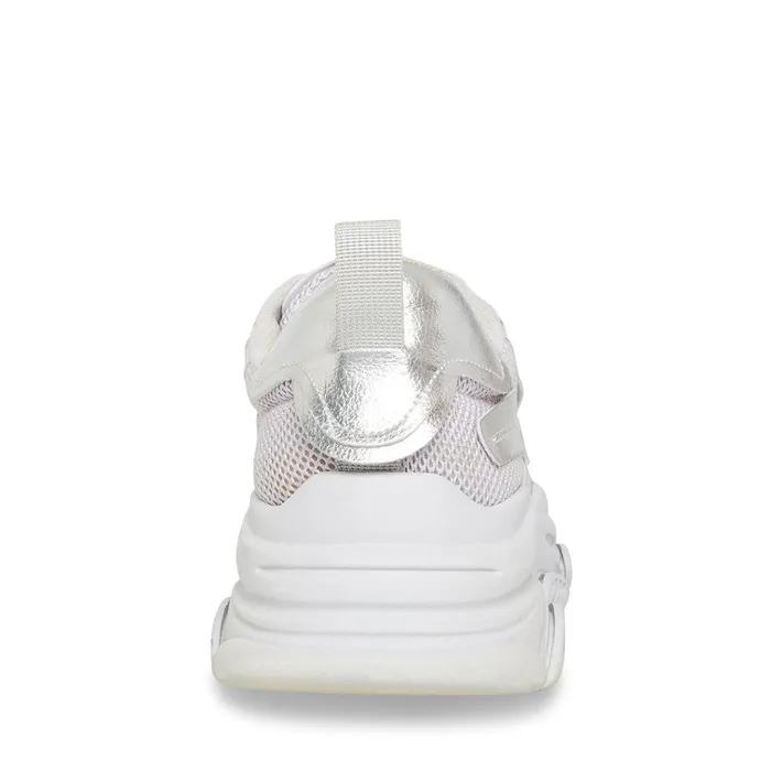 Mens Possess Silver Steve Madden Sneakers