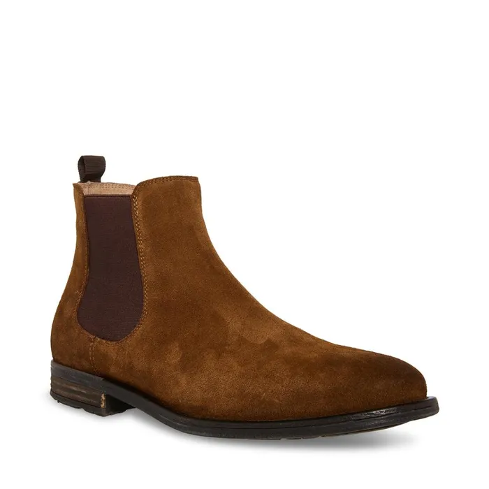 Mens Richard Cognac Suede Steve Madden Boots Mens Richard Cognac Suede Steve Madden Boots