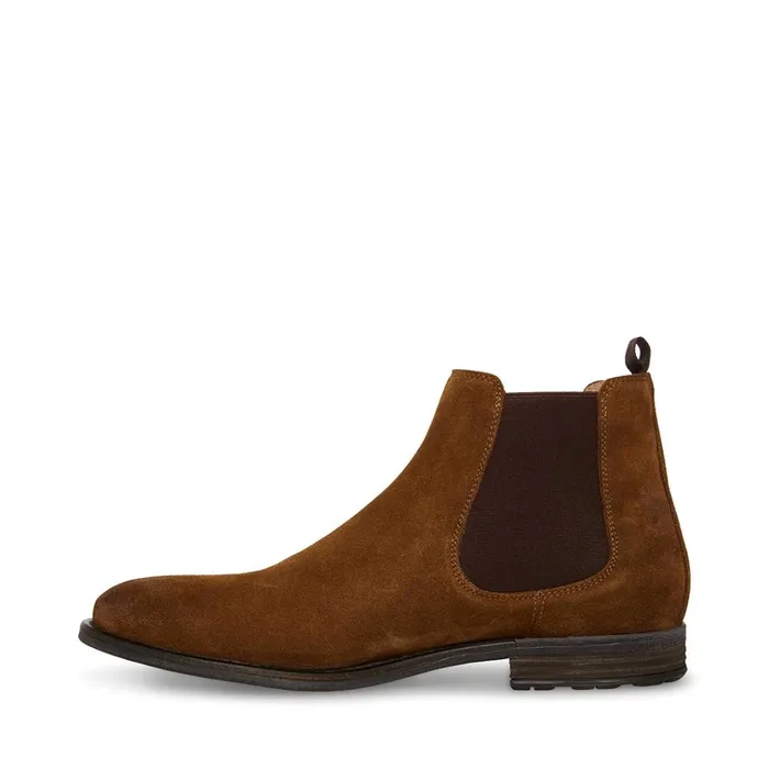 Mens Richard Cognac Suede Steve Madden Boots Mens Richard Cognac Suede Steve Madden Boots