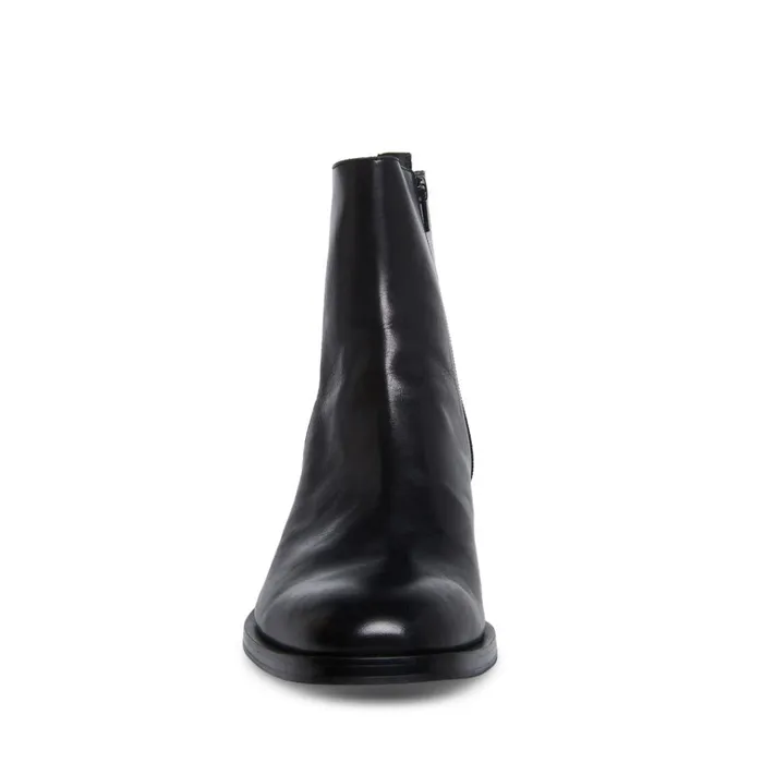 Mens Richie Black Leather Steve Madden Boots