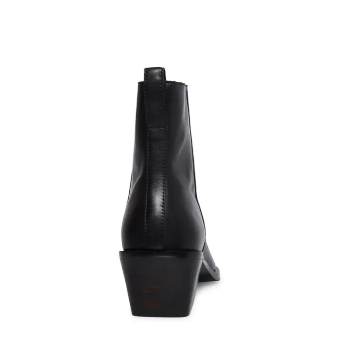 Mens Richie Black Leather Steve Madden Boots