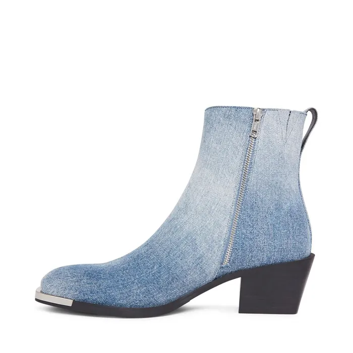 Mens Richie Denim Fabric Steve Madden Boots