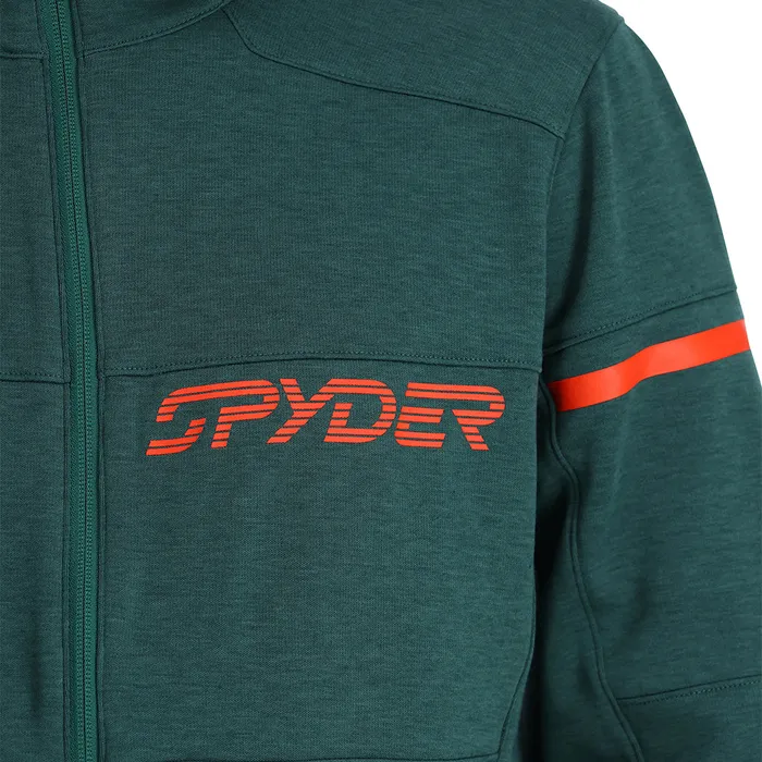 Mens Speed Fleece Full Zip 8211 Cypress Green Spyder Fleece