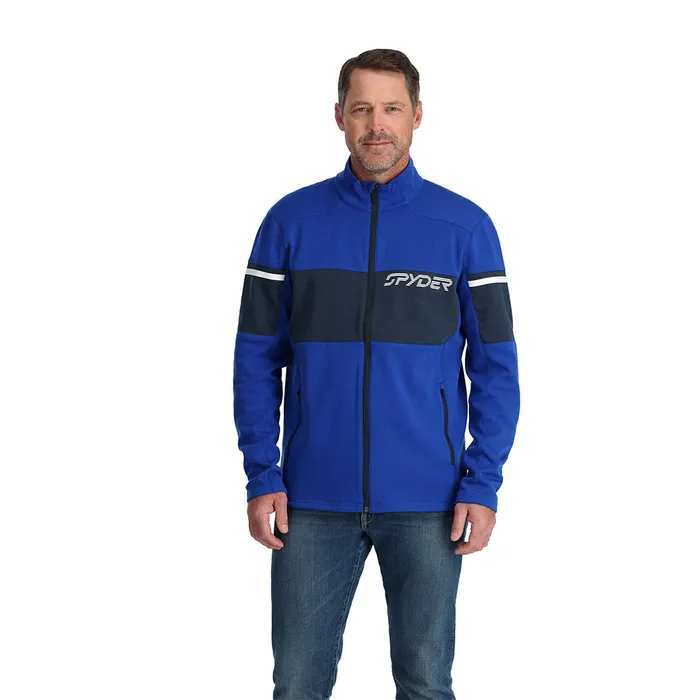 Mens Speed Fleece Full Zip 8211 Electric Blue Spyder Fleece
