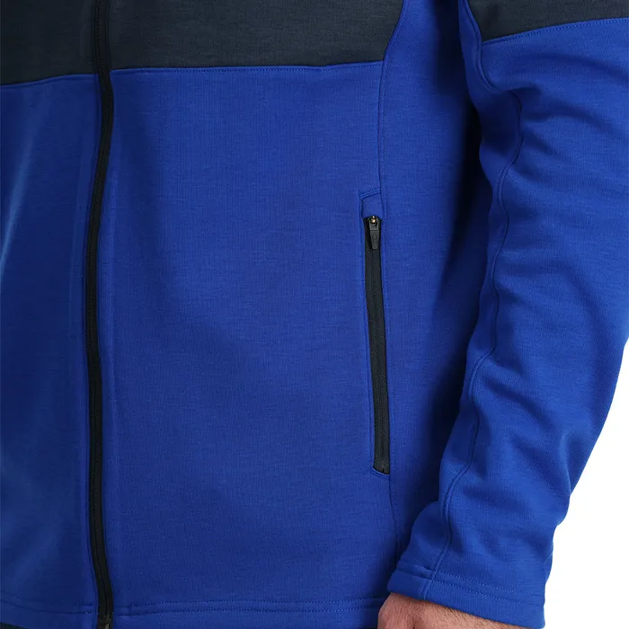 Mens Speed Fleece Full Zip 8211 Electric Blue Spyder Fleece