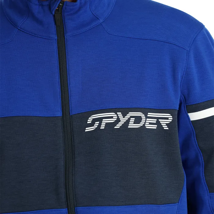 Mens Speed Fleece Full Zip 8211 Electric Blue Spyder Fleece