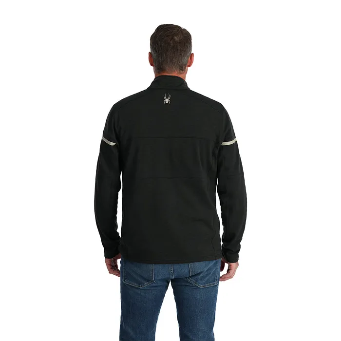 Mens Speed Fleece Half Zip 8211 Black Spyder Fleece