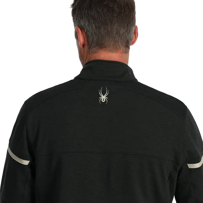 Mens Speed Fleece Half Zip 8211 Black Spyder Fleece