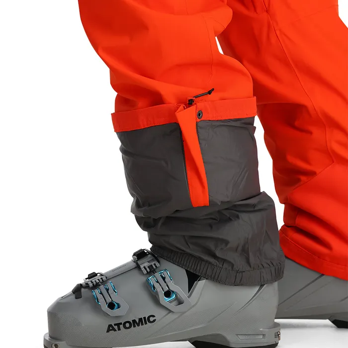 Mens Terrain Bib 8211 Twisted Orange Spyder Pants