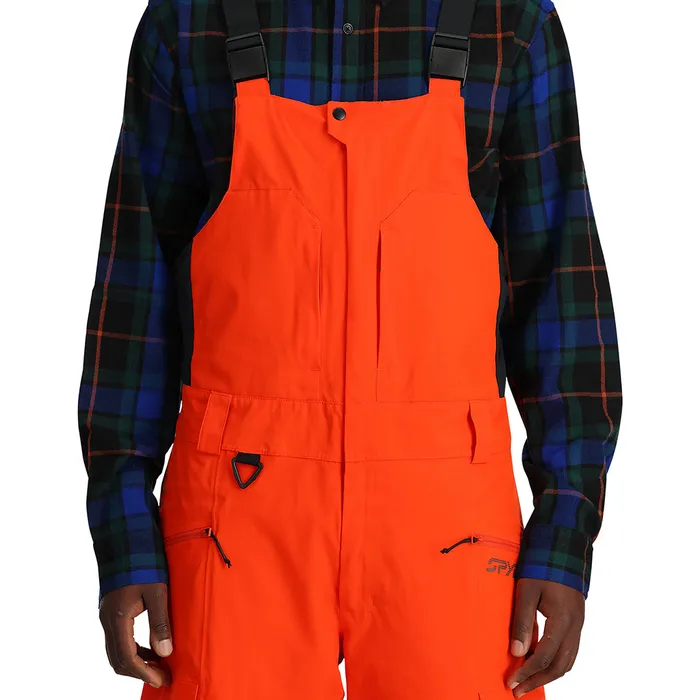 Mens Terrain Bib 8211 Twisted Orange Spyder Pants