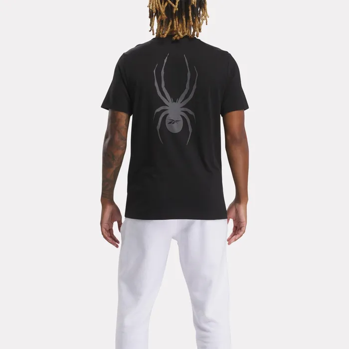 Mens Unisex Spyder X Reebok Collab Tee 8211 Black Spyder Tees 038 Tanks