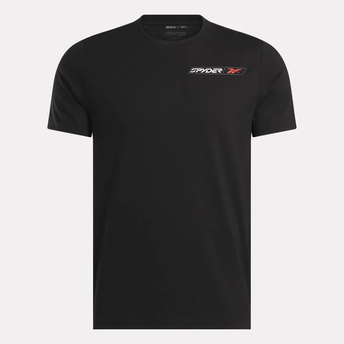 Mens Unisex Spyder X Reebok Collab Tee 8211 Black Spyder Tees 038 Tanks