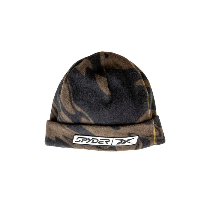 Mens Unisex Spyder X Reebok Palisade Beanie 8211 Brown Spyder Hats