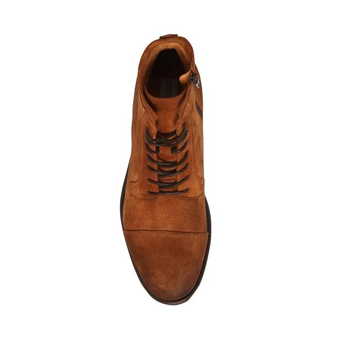 Mens Wells Tan Suede Steve Madden Boots
