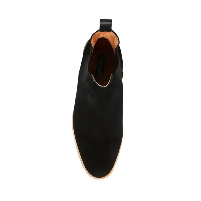 Mens Wilshire Black Suede Steve Madden Boots
