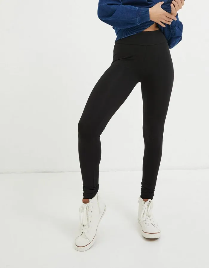 Meribel High Rise Leggings Black Women FatFace Trousers and Leggings
