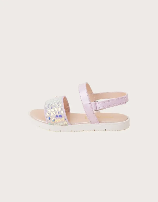 Mermaid Sequin Sandals Purple Children Monsoon Girls039 Shoes and Sandals