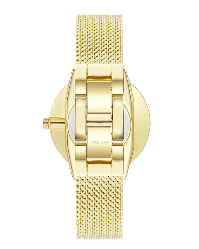 Mesh Bracelet Watch Goldtone WomenMen Nine West Watches