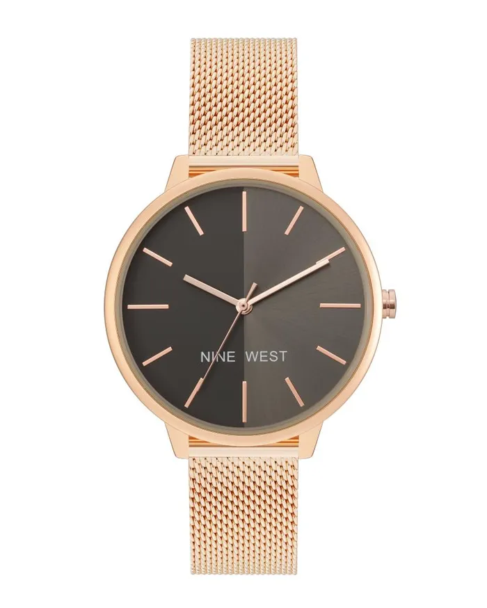 Mesh Bracelet Watch Rose Goldtone WomenMen Nine West Watches