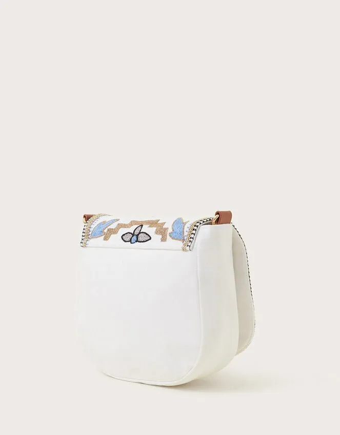 Metallic Embroidered CrossBody Bag Women Monsoon Bags and Purses