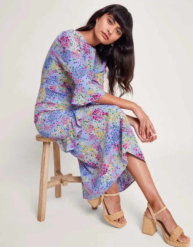 Micola Ditsy Tea Dress Blue Women Monsoon Dresses