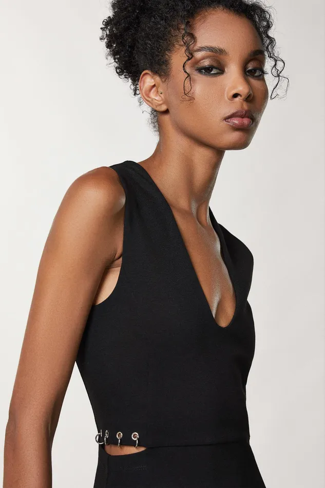 Midi Women Patrizia Pepe Essential Sheath Dress Nero
