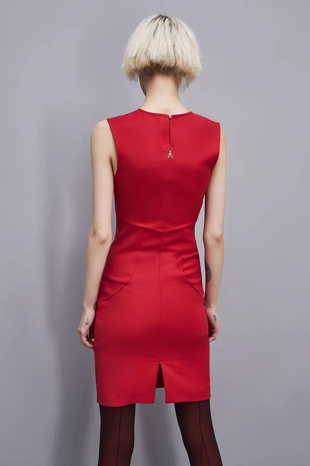 Midi Women Patrizia Pepe Midi Sheath Dress Red Heart
