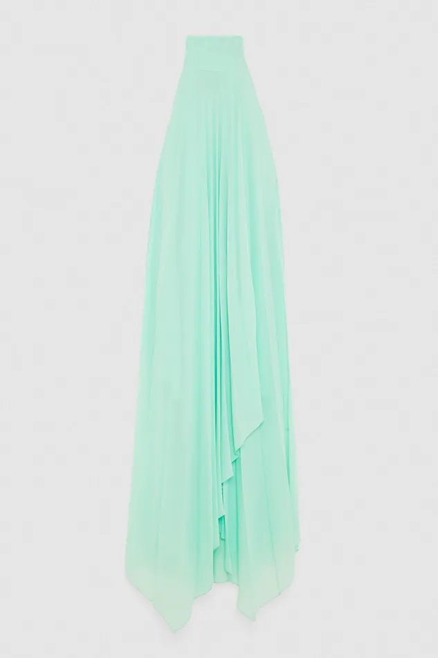 Midi Women Patrizia Pepe Sleeveless Pleated Dress Planet Green