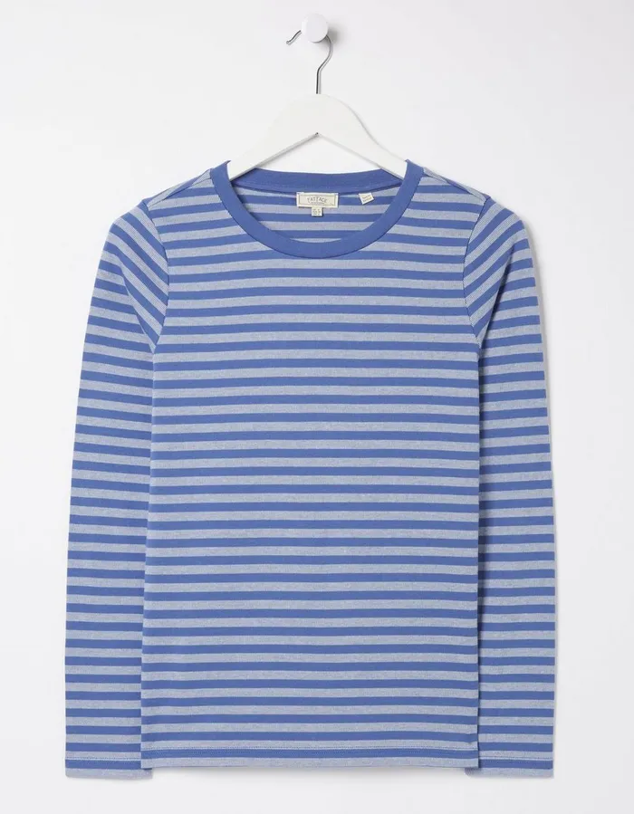 Mila Stripe TShirt Blue Women FatFace Tops and TShirts