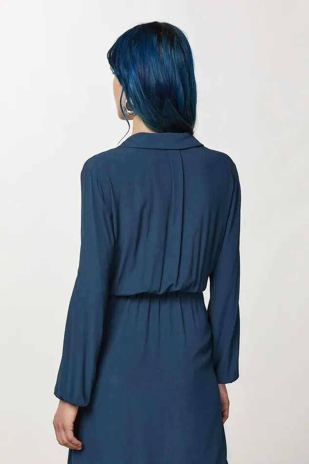 Mini Women Patrizia Pepe Crepe Mini Dress Petrol Blue