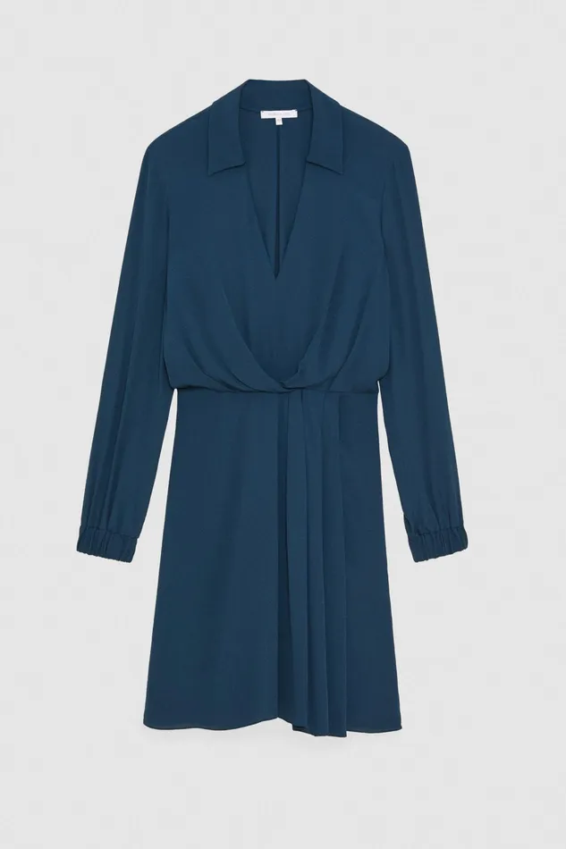 Mini Women Patrizia Pepe Crepe Mini Dress Petrol Blue