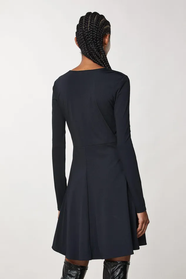 Mini Women Patrizia Pepe Jersey Mini Dress Nero