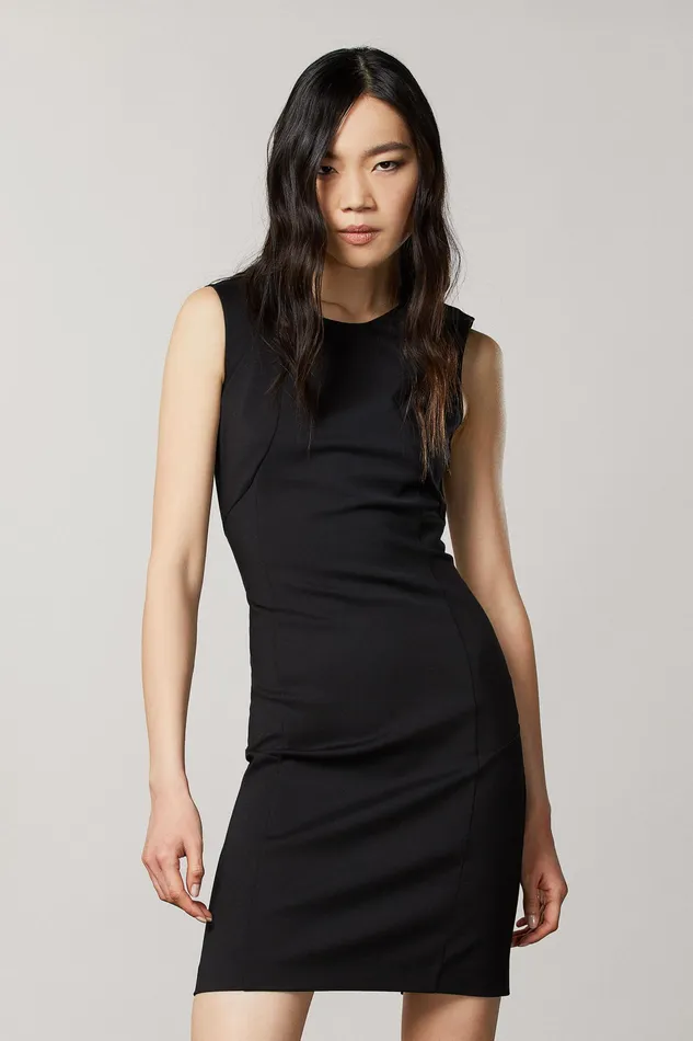 Mini Women Patrizia Pepe Midi Sheath Dress Nero